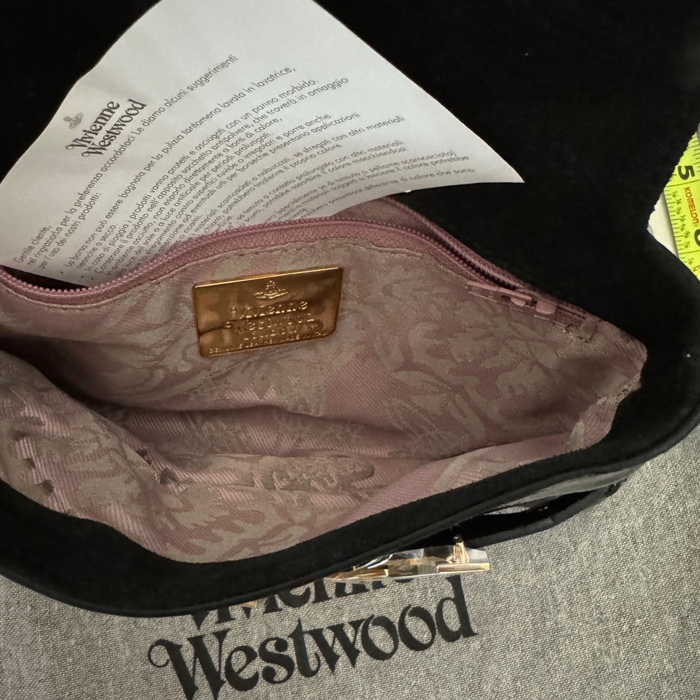 BRAND NEW SEX CLUTCH Vivienne Westwood BLK PATENT LEATHER. - Picture 11 of 13